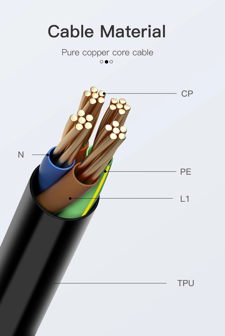 Mode3 Type 1 to Type 2 16A 250V Connector EV Charger Cable J1772 Electric Car Charging Station EV Adapter