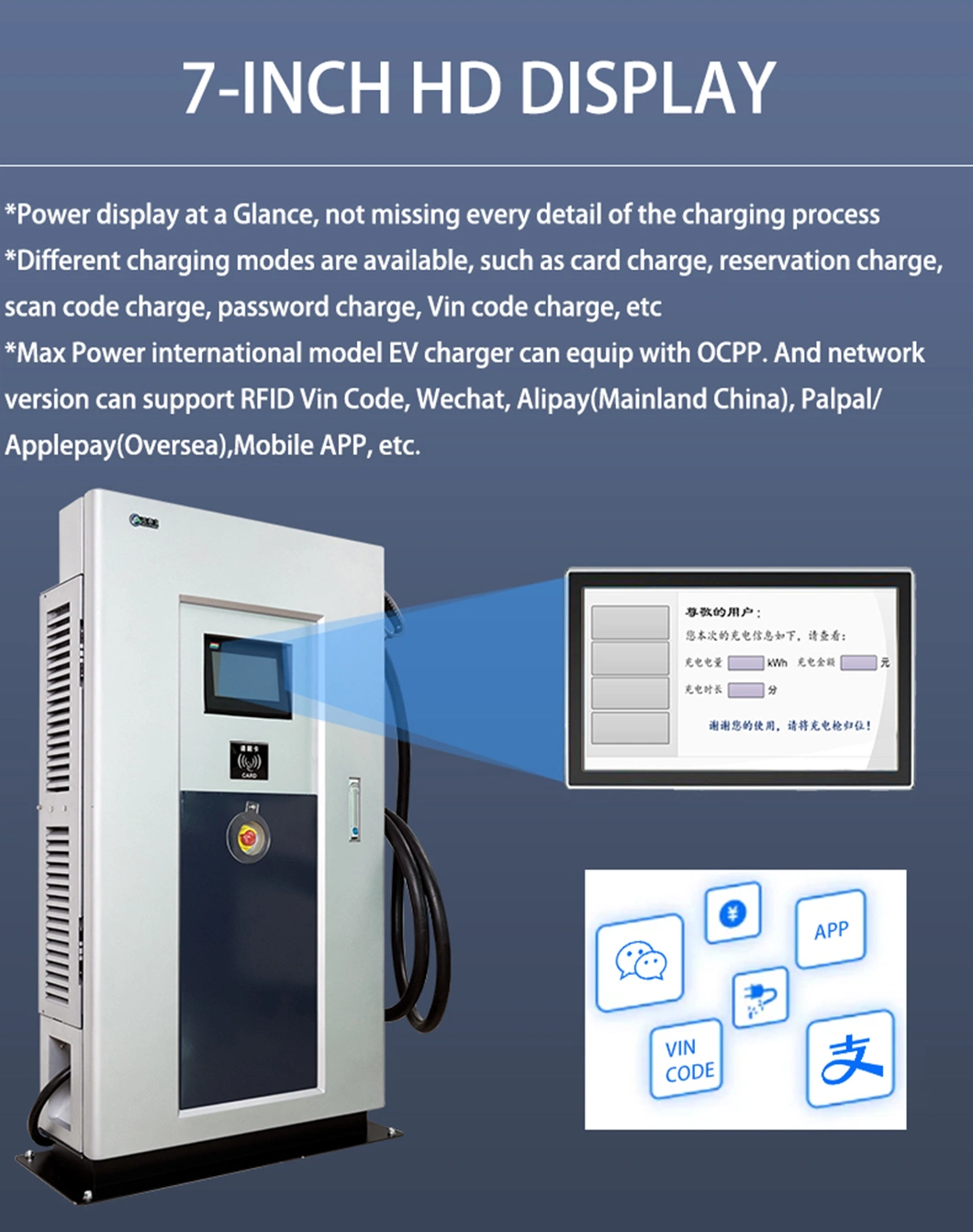 Factory Sale 40kw CCS Electric Car Wallbox EV Charging Station EV Charger