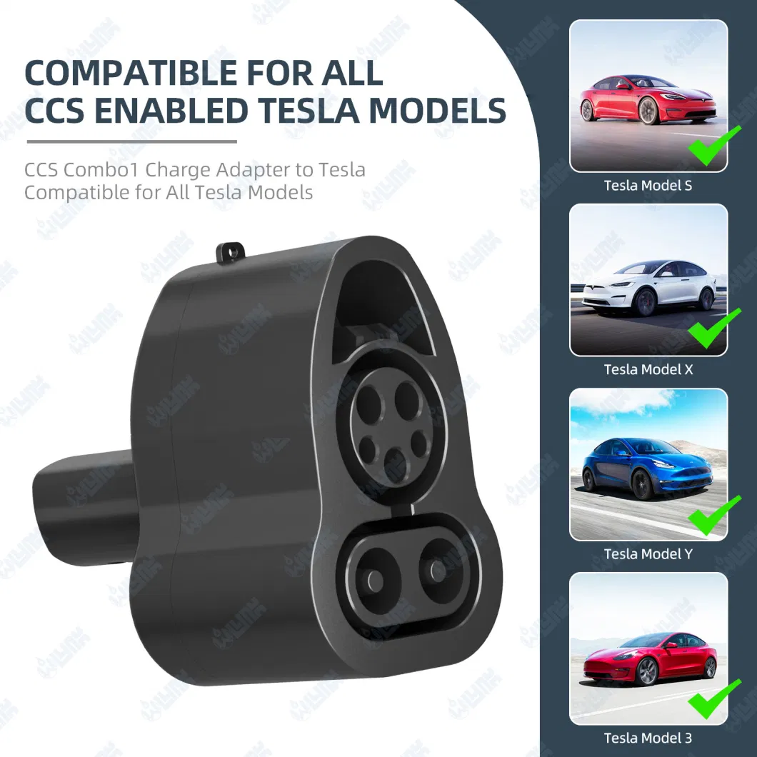 250kw CCS1 Adapter Automobile Charging Pile DC Fast Chargers Tesla CCS Combo 1 Tesla Charger Adapter for Tesla